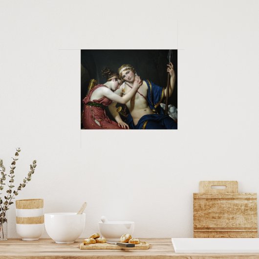 Het afscheid van telemachus en eucharis poster (Keuken)