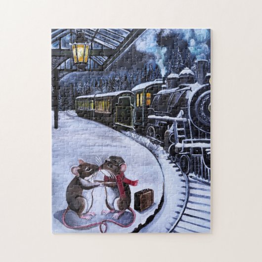Het Afscheidskus Schilderij van Alfred Fox Legpuzzel (Verticaal)