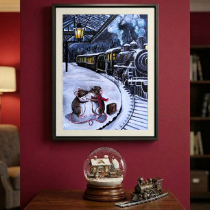 Het afscheidskus-schilderij van Alfred Fox Poster