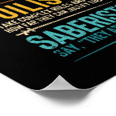 Het afschermen van een grappige folie saber epee-s poster (Hoek)