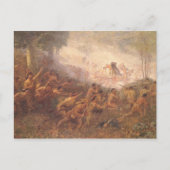 Het afschieten van General Braddock Briefkaart (Voorkant)