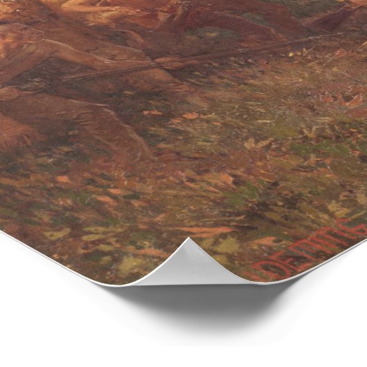 Het afschieten van General Braddock Poster (Hoek)