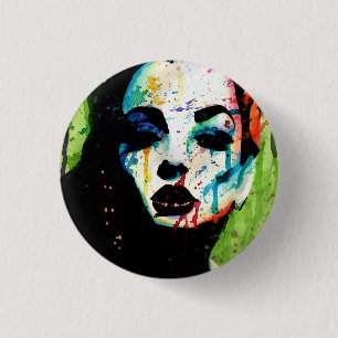 Het afschuwelijke geheime Pop Art Portret Ronde Button 3,2 Cm