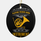 Het afspelen van de Franse hoorn is het verzamelen Keramisch Ornament (Links)