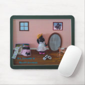 Het afspelen van de Schotse Terrier Mousepad Muismat (Met muis)