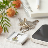 Het afspelen van gitaar is altijd een goed idee. sleutelhanger (Zijkant)