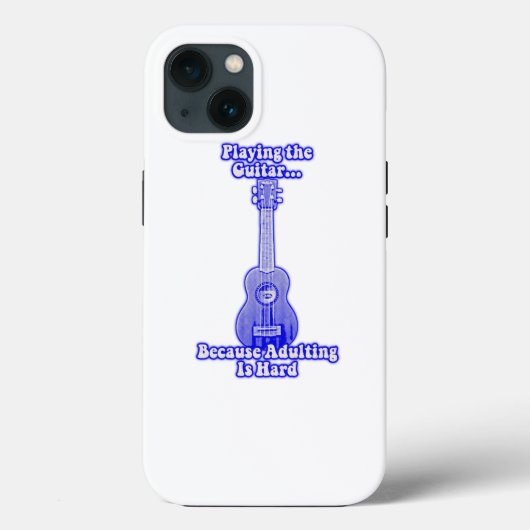 Het afspelen van gitaar omdat overlijden moeilijk Case-Mate iPhone case (Achterkant)
