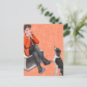 Het afspelen van Harmonica Briefkaart (Staand voorkant)