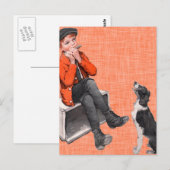 Het afspelen van Harmonica Briefkaart (Voorkant / Achterkant)