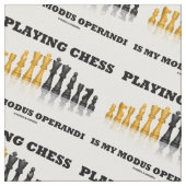 Het afspelen van kaas is mijn Modus Operandi Chess Stof (Close Up)