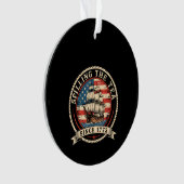 Het afstaan van de thee sinds 1773, grappig 4 juli ornament (voorkant)