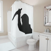 Het afstempelen van het Man Shower Curtain Douchegordijn (In situ)