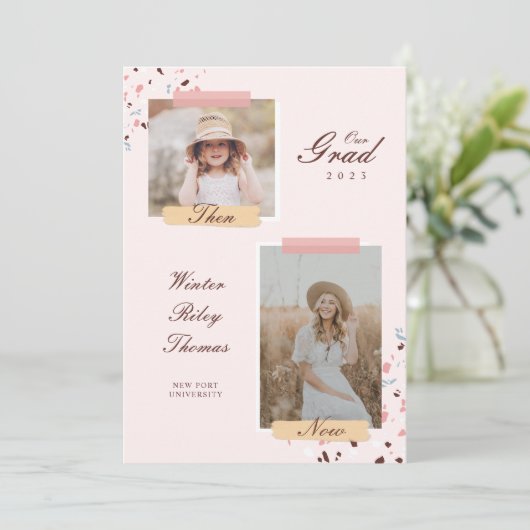 Het Afstudeerder dan en nu 2 Foto Afstuderen Terra Kaart (Staand voorkant)