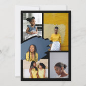 Het Afstudeerder Fun Trendy Afstuderen het Hoesje  Aankondiging (Achterkant)