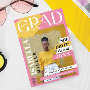 Het Afstudeerder Fun Trendy Afstuderen het Hoesje Aankondiging