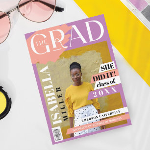 Het Afstudeerder Fun Trendy Afstuderen het Hoesje  Aankondiging