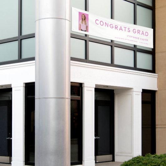 Het Afstudeerder van de Banner van het Afstuderen  (Buitenkant Gebouw)