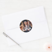 Het Afstudeerder van de Moderne Eenvoudige Foto va Ronde Sticker (Envelop)