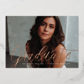 Het Afstudeerder van het manuscript Moderne Uitnod Folie Uitnodiging (Voorkant)