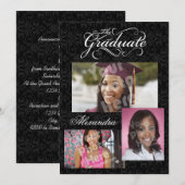 Het Afstuderen, 3 Foto Collage Afstuderen Kaart (Voorkant / Achterkant)