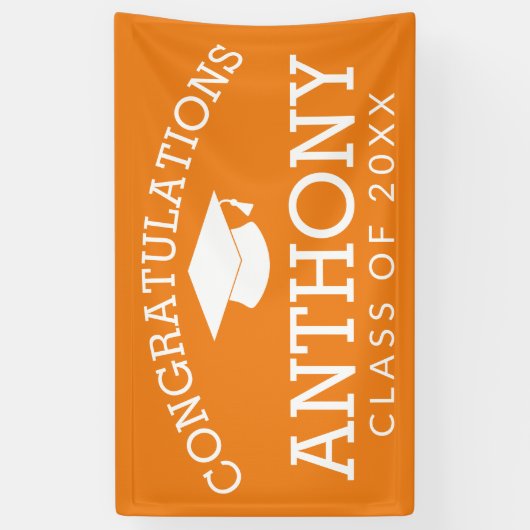 Het Afstuderen Afstuderen van de felicitatie KAN o Spandoek (Verticaal)