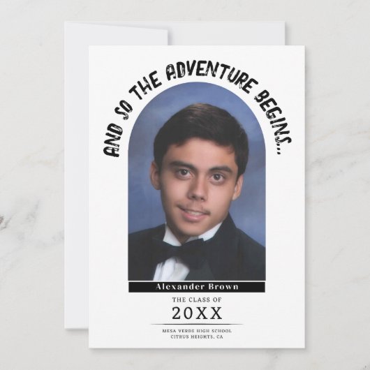 Het Afstuderen begint met de aankondiging (Voorkant)