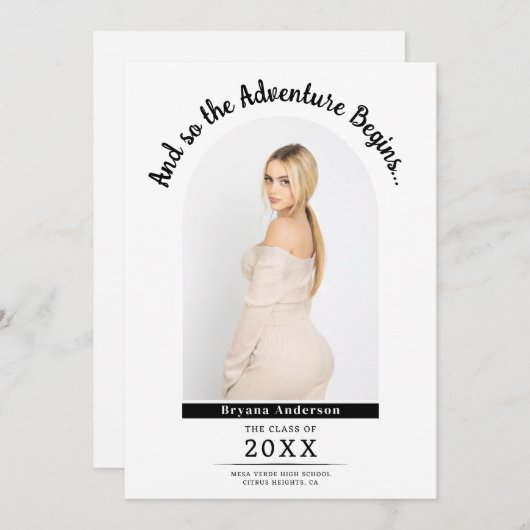 Het Afstuderen begint met de aankondiging (Voorkant / Achterkant)