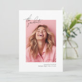 Het Afstuderen Custom Multi Photo College 2025 Aankondiging (Staand voorkant)