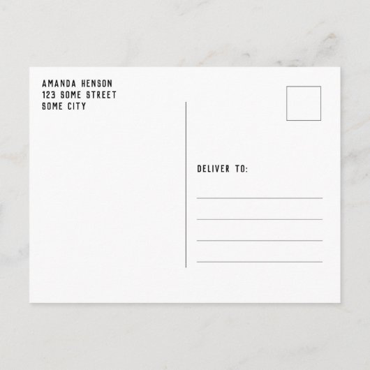 Het Afstuderen Datum van de Foto van Chalkboard Bo Aankondigingskaart (Achterkant)