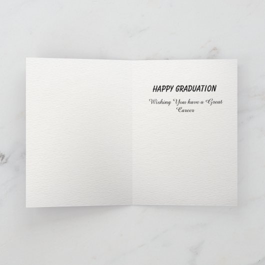 Het Afstuderen Gelukwensen van het Bericht Kaart (Binnen)