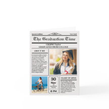 Het Afstuderen Nieuws! Afdrukbare krantenaandenken