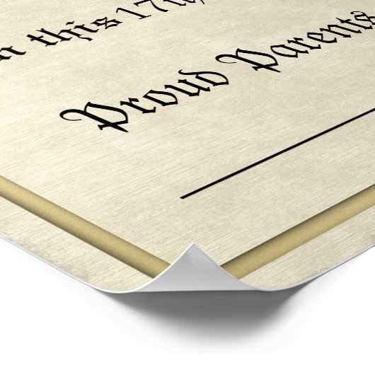 Het Afstuderen Poster Gift Diploma (Hoek)