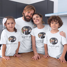 Het Afstuderen T-Shirt van de Foto van het Manuscr