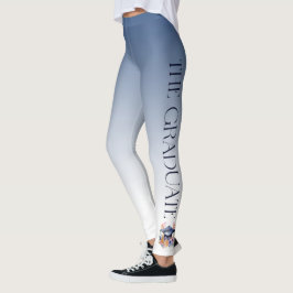 Het Afstuderen Typografie Floral Afstudeerder Pet Leggings
