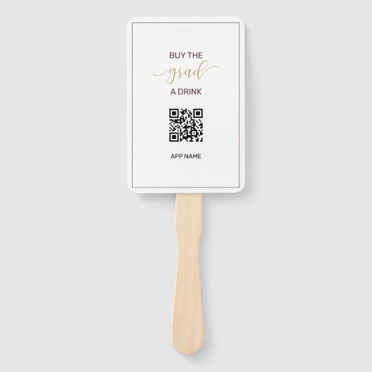 Het Afstuderen van de foto koopt het Afstudeerder  Handwaaier (Voorkant)