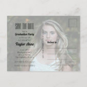 Het Afstuderen van de foto sparen de Datum Briefkaart (Achterkant)