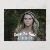 Het Afstuderen van de foto sparen de Datum Briefkaart (Voorkant)