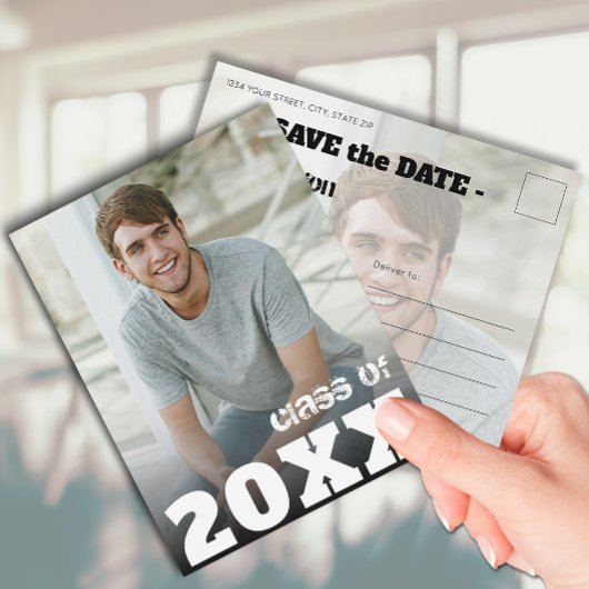 Het Afstuderen van de Foto van de klasse sparen de Briefkaart