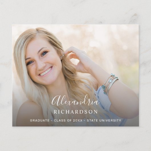 Het Afstuderen van de Foto van de Naam van de Manu Flyer (Voorkant)