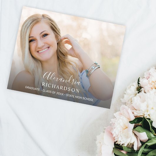 Het Afstuderen van de Foto van de Naam van de Manu Flyer