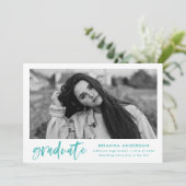 Het Afstuderen van de Foto van het Manuscript van  Aankondiging (Staand voorkant)