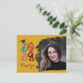 Het Afstuderen van de Foto van het Manuscript van  Uitnodiging Briefkaart (Staand voorkant)