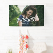 Het afstuderen van de Foto van het terugtrekschrif Spandoek (Insitu)