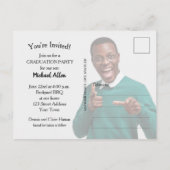 Het Afstuderen van de Foto van het Trendy Manuscri Briefkaart (Achterkant)