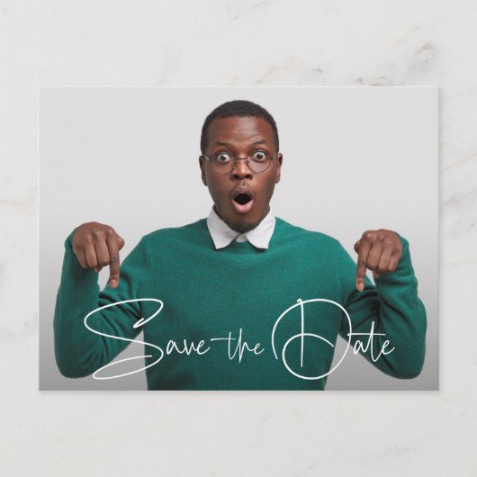 Het Afstuderen van de Foto van het Trendy Manuscri Briefkaart (Voorkant)