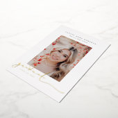 Het Afstuderen van de Foto van Scripted Snapshots Folie Uitnodiging (Gedraaid)