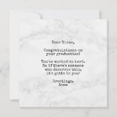 Het Afstuderen van de Kaart van de felicitatie exa (Achterkant)