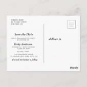 het afstuderen van de manuscripttekst sparen het d briefkaart (Achterkant)