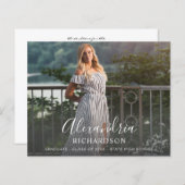 Het Afstuderen van de Naam van de Mode van het Man (Voorkant / Achterkant)