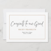 Het Afstuderen van de Rand van de Lijn van het Man Aankondiging (Voorkant)